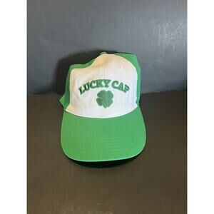 Lucky Cap Shamrock St Patricks Day Hat Cap Green Strapback-NWT